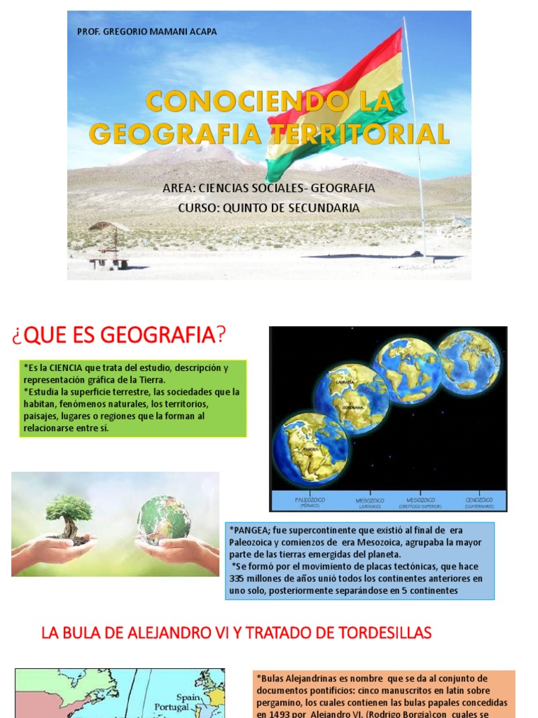 La geografía de Bolivia evolución histórica de su territorio y