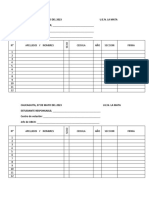 Planilla de Votacion