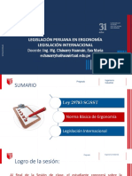 S2 - Legislación Peruana en Ergonomía e Internacional