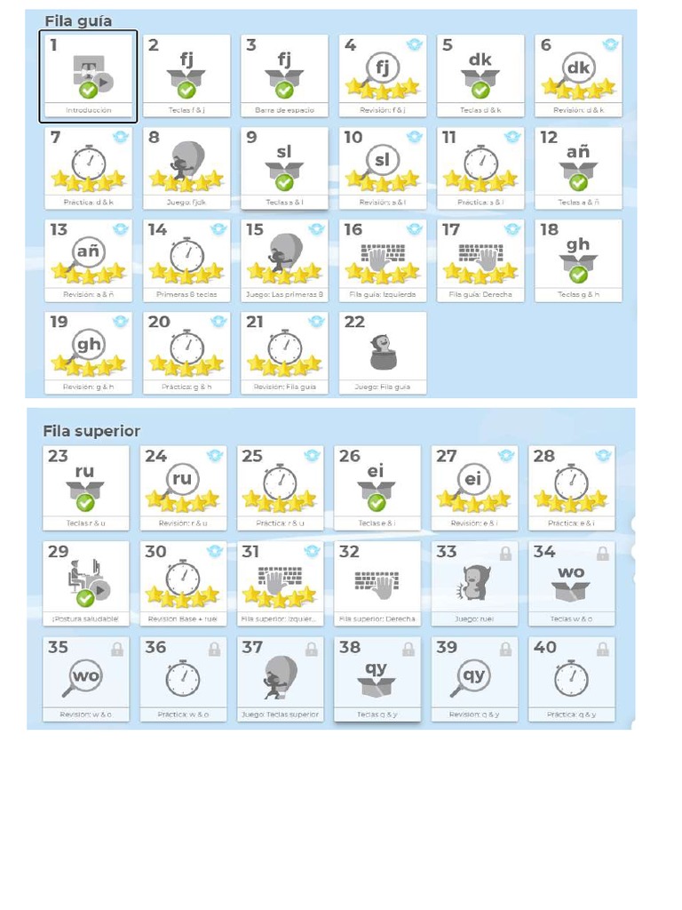 Actividades de Typing Club | PDF