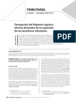 Pags 10-13 Derogación Del Régimen Agrario Efectos Derivados de La Supresión de Los Beneficios Tributarios