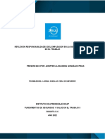 Relfexion Responsabilidades Del Empleador en La Seguridad y Salud en El Trabajo