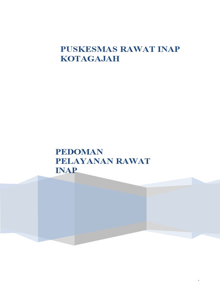 Panduan Rawat Inap PKM Kotagajah | PDF