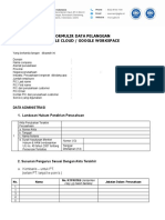 Formulir Data Pelanggan GCP