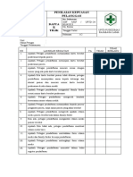 Penilaian Kepuasan Pelanggan Daftar Tilik Edit