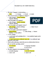 Fundamental of Computer MCQ: 1. A. 2. A. 3. A. 4. A. 5. A. 6. A