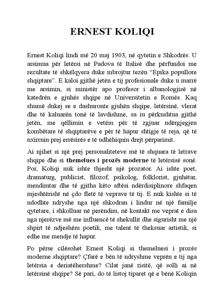Ernest Koliqi 1 PDF