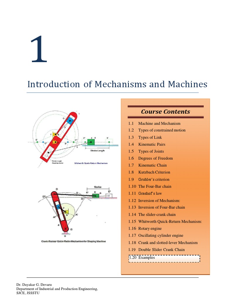 Ip320 kinematics of machines notes pdf machines kinematics