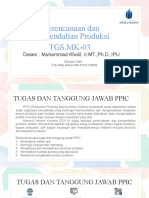 PPIC] Perencanaan dan Pengendalian Produksi