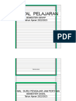 JADWAL PELAJARAN SMT GENAP PER 9 JANUARI 2023 - Edit 1