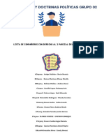 Pensamientos Y Doctrinas Políticas Grupo 02: Lista de Compañeros Con Derecho Al 2 Parcial Del Ciclo-1-2023