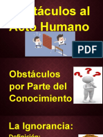 Obstáculos de Los Actos Humanos.