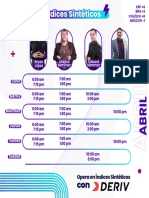 Calendario Índices Sintéticos Abril