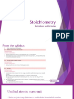 1 - Definitions and formulae