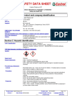 Castrol Radicool SF Safety Data Sheet