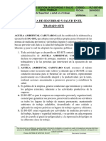 PLT-SST-001 Politica de Seguridad y Salud en El Trabajo