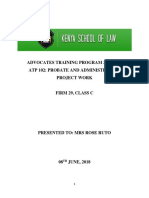 Final Probate and Administration Project PDF