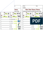 Demonstrative Worksheet