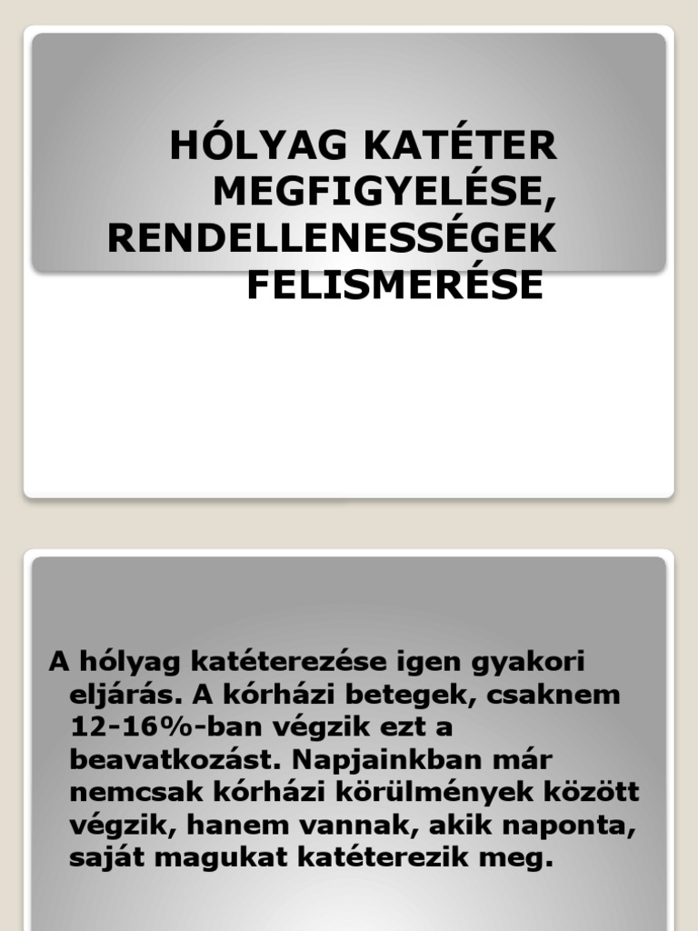 Katéterezés | PDF