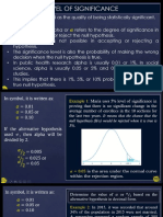 Level of Significance and Two-Tailed and One-Tailed Test