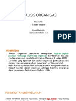 Analisis Organisasi