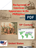 Background of American Appearance in the Philippines Ppt