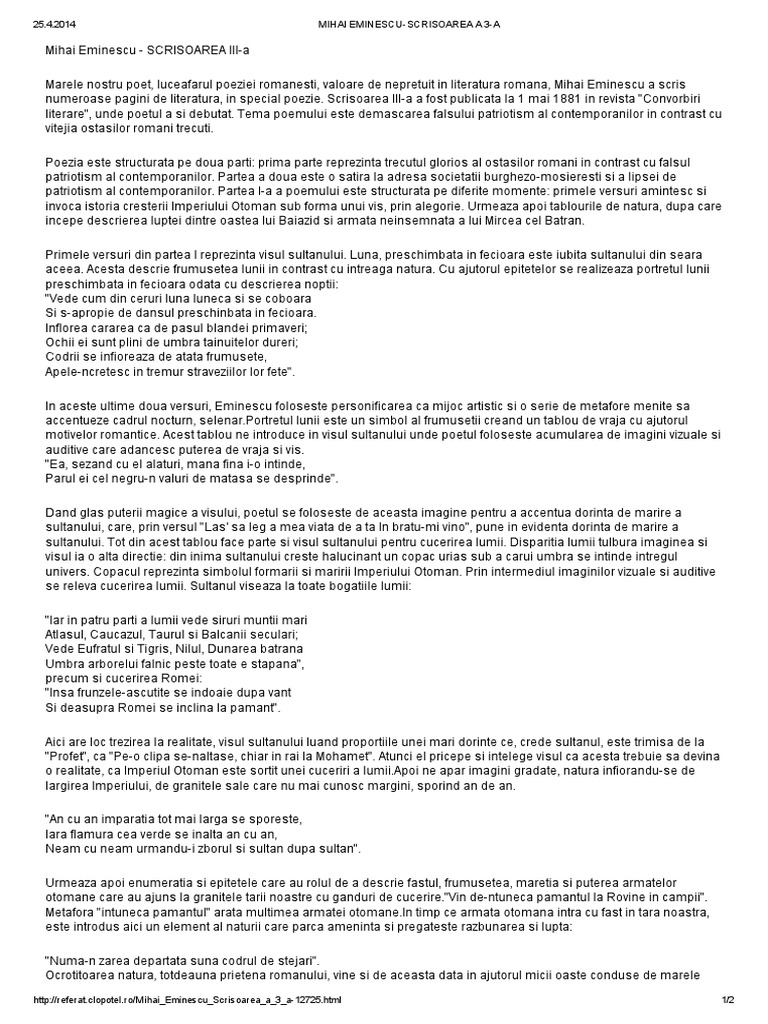 Scrisoarea Ii Comentariu Scrisoarea A 3 A Coment | PDF