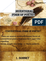 Conventional Form of Poetry