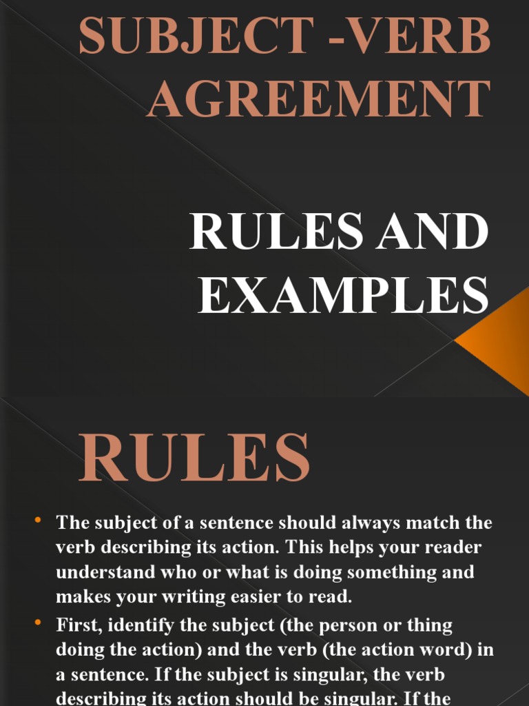 Subject Verb Agreement (Jelly Anne Mamaril) PDF Grammatical