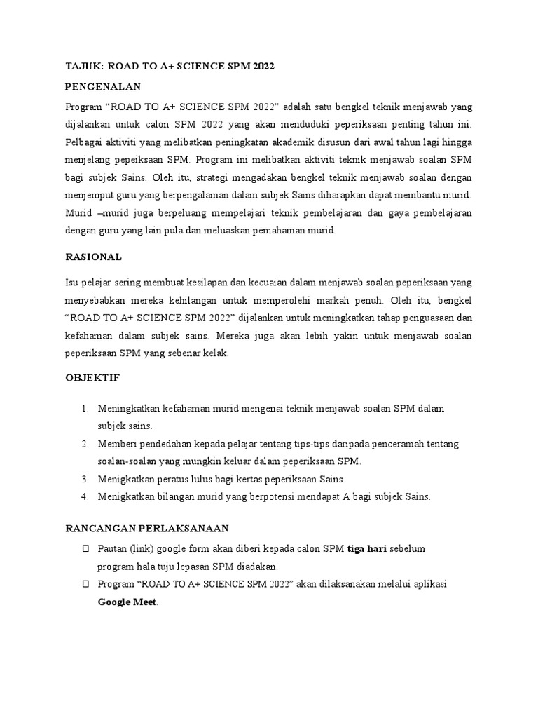 PROPOSAL-Program 