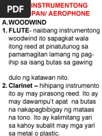 Mga Instrumento NG Rondalla | PDF
