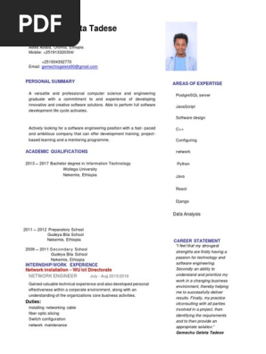 Resume file