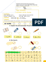 Worksheet Level B5 PDF