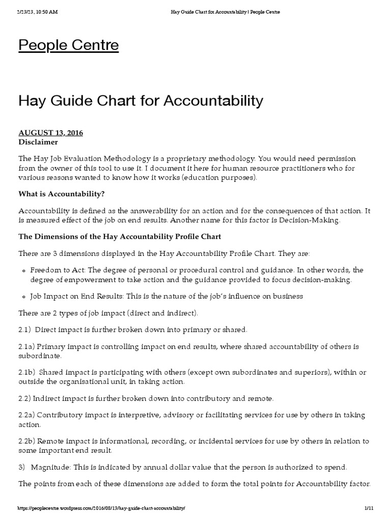 Hay Guide Chart For Accountability People Centre PDF