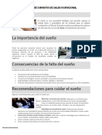 Platica de 5 Min - El Sueño Como Factor de Riesgo en El Trabajo