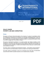 Aid Corruption Policy Paper 2007