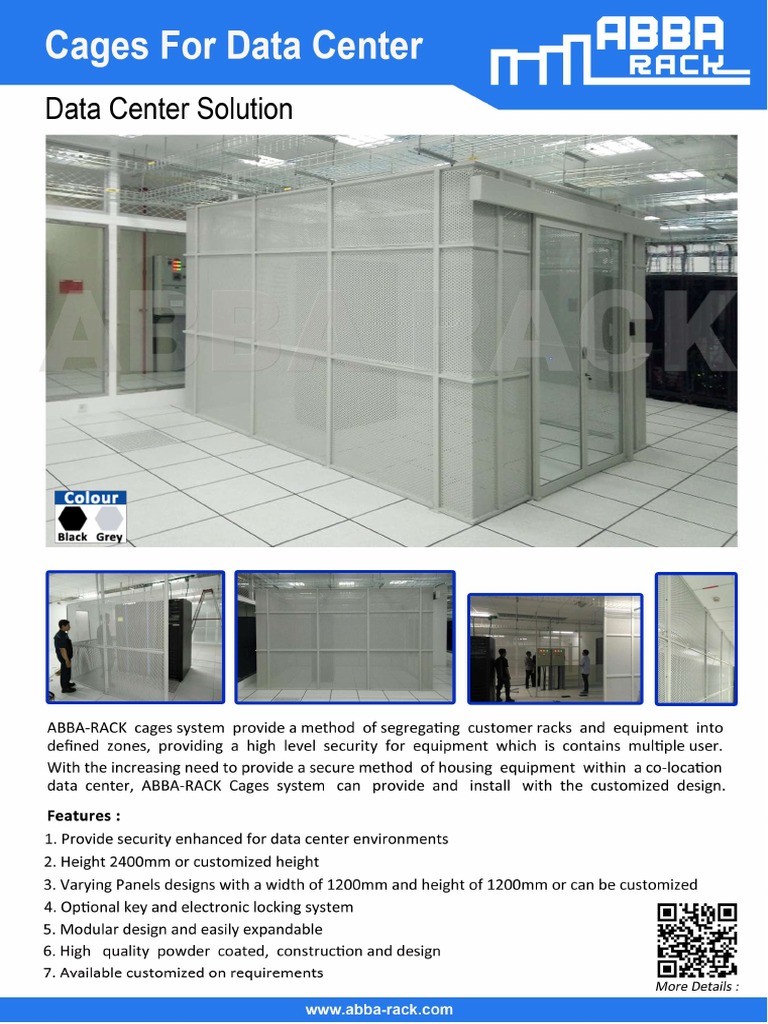 ABBA-RACK Cages For Data Center Brochure | PDF