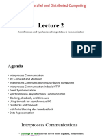 Lecture 2 - Asynchrnous and Synchronous Computation & Communication