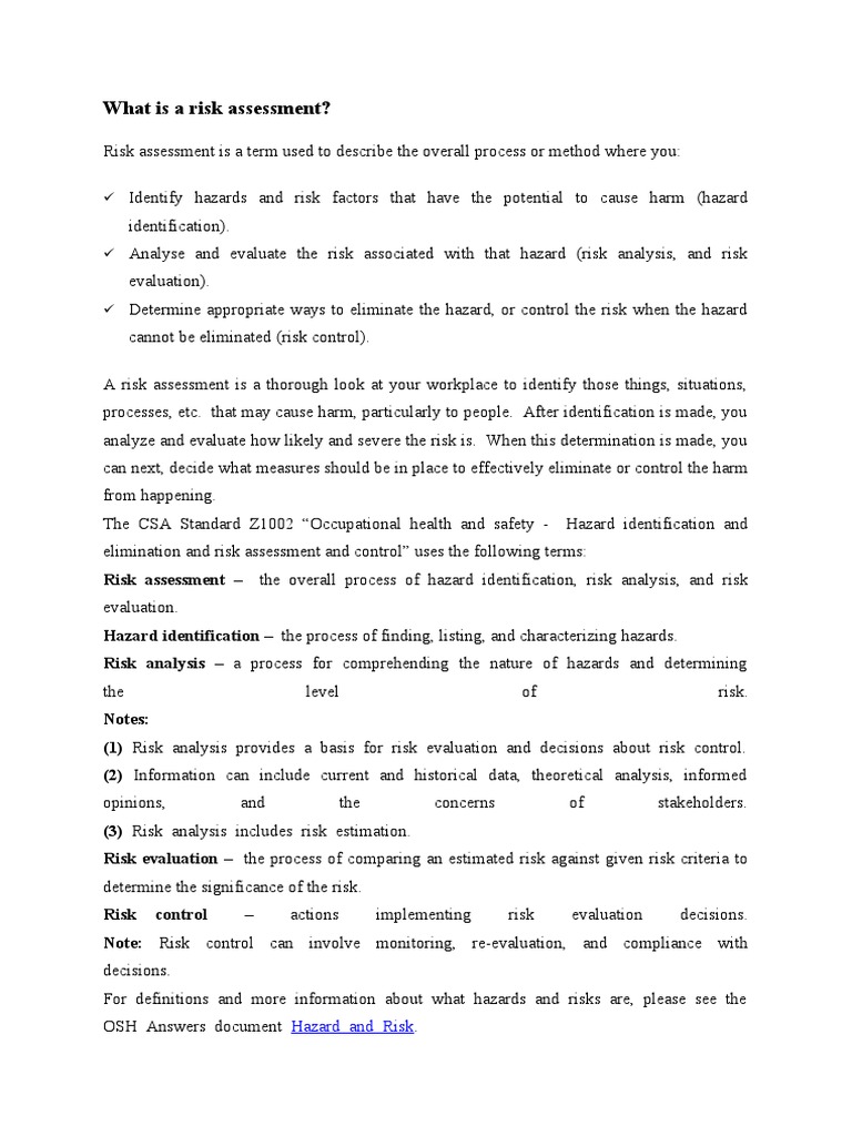 Understanding Risk Assessment Process | PDF | Risk | Risk Assessment