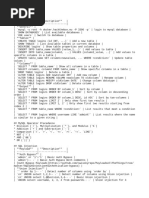 SQL Injection Cheetsheet