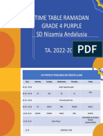 G4 Purple-Time Table Ramadan