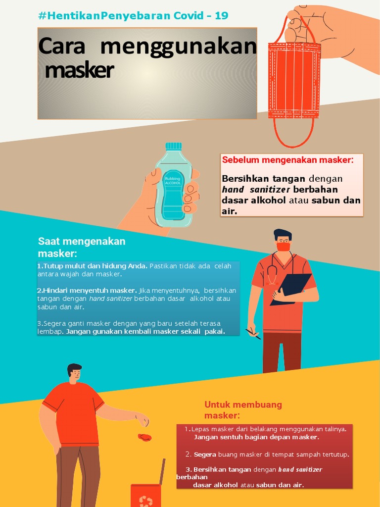 Panduan Aman Menggunakan Masker Covid-19 | PDF