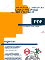 Employment Exchanges (Compulsory Notification of Vacancies) Act, 1959 & The Rules
