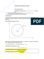 COORDINATE GEOMETRY Part2 The Circle