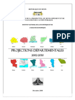 INSAE Projection Population Benin Par Departement 2002 a 2030