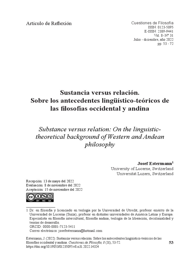 Estermann filosof a andina y occidental pdf hermen utica pensamiento