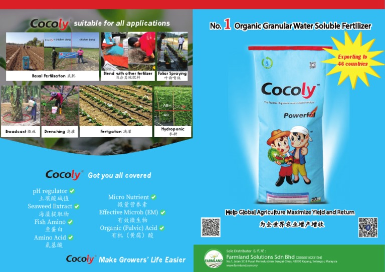 Organic Granular Water Soluble Fertilizer A Versatile Fertilizer