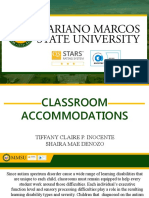 Classroom Accommodations