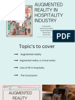 Augmented Reality in Hospitality Industry