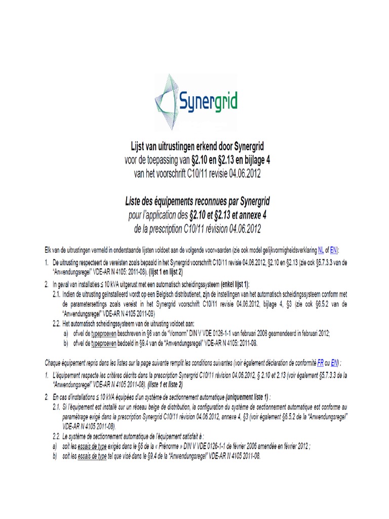 GWL Micro SynerGrid Belgium | PDF